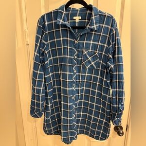 J. Jill Relaxed Plaid Tunic